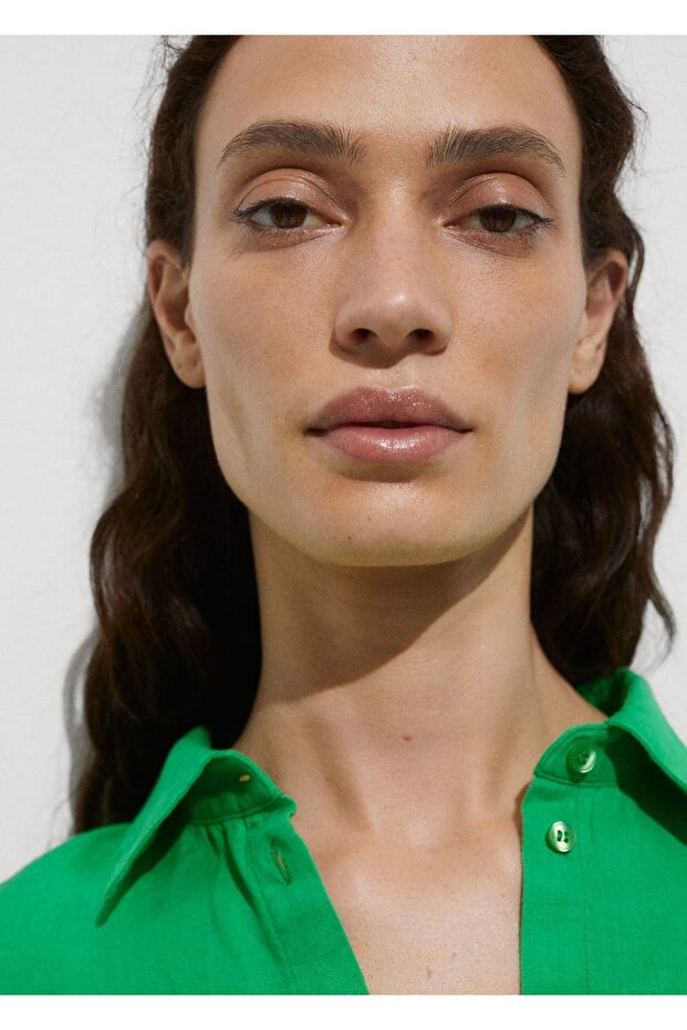 Langarmhemd aus 100 % Leinen - 5