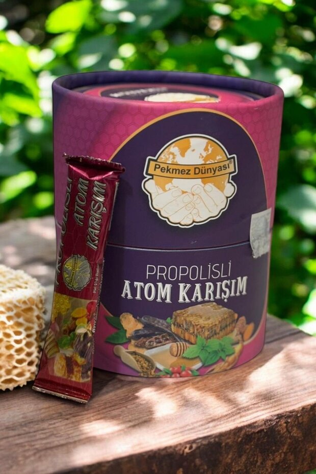 Ballı Propolisli Atom Karışım – 30 Adet Tekli Paket, Güçlü Bitkisel Destek - 2