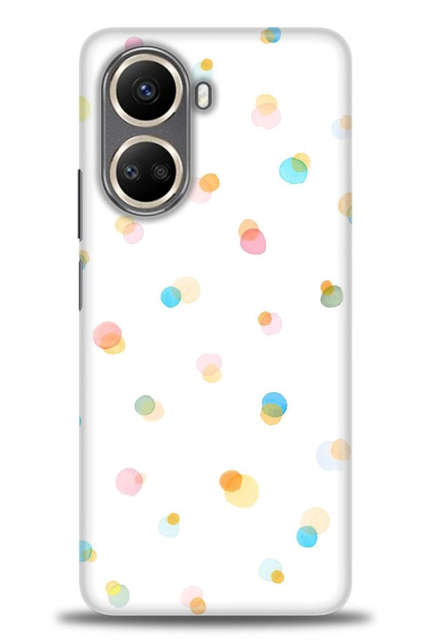 Tecno Camon 19 Pro Case Hd Printed Case - Colorful Polka Dot + Full Screen Protector