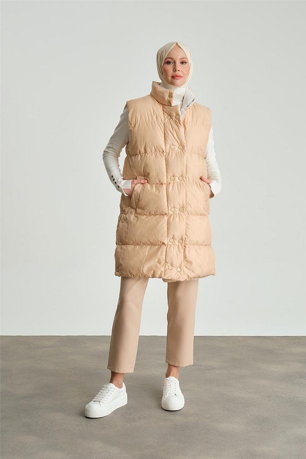 Kapitone Mont 23kd8307 Bej - 3