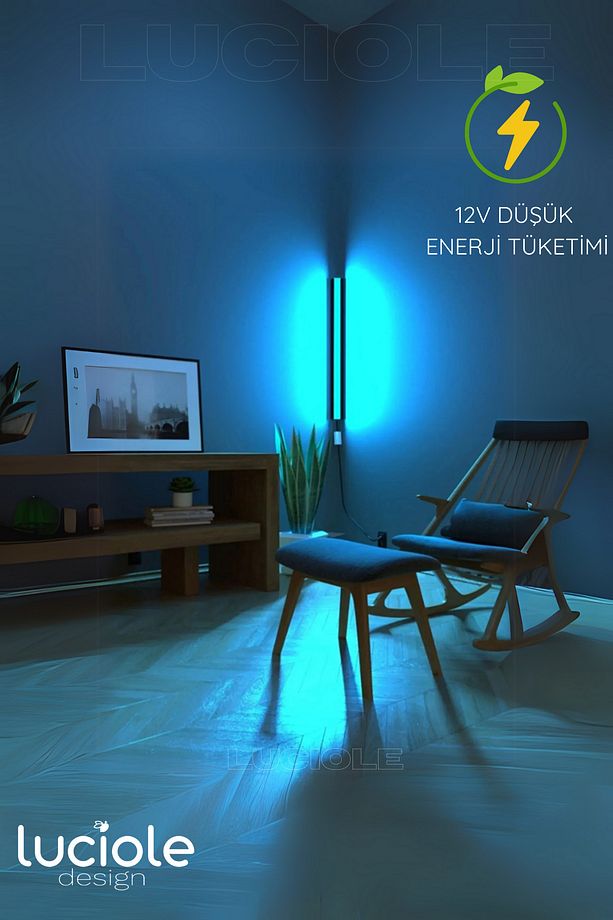 Led Lambader Renk Rgb4 Animasyon Uzaktan Kumandalı Yapışkanlı Duyellow - 3