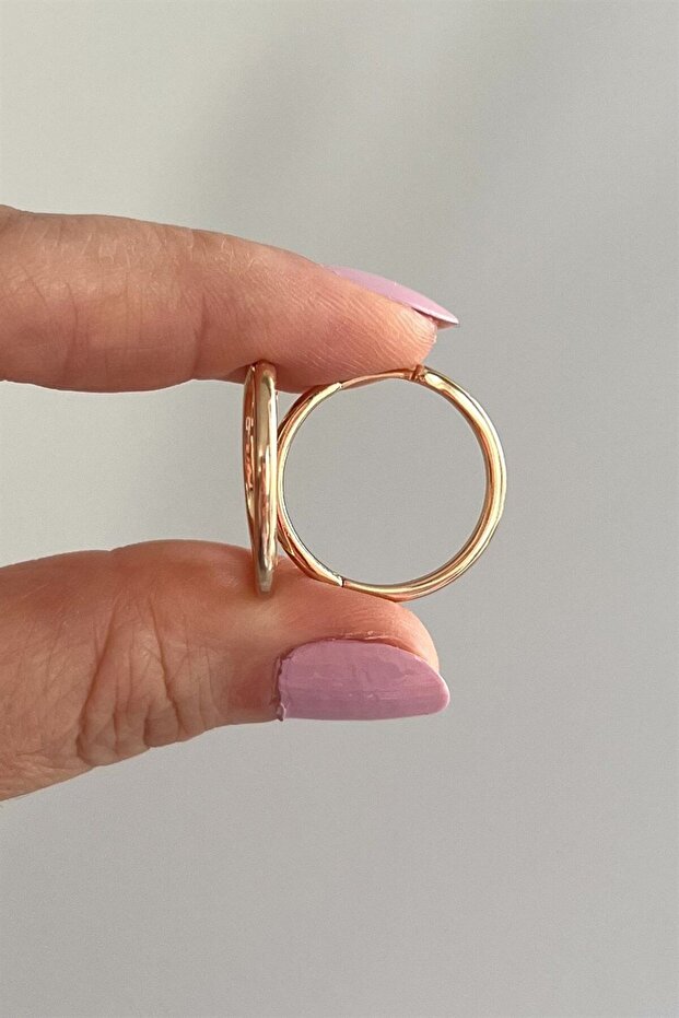 Basic Halka Küpe Çifti | Çelik - 1