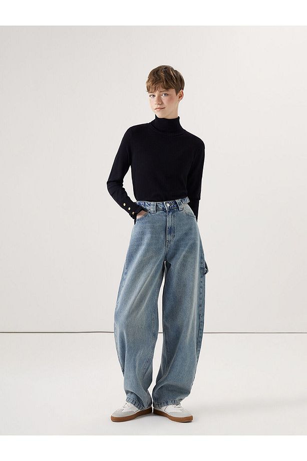 LCWK Baggy Fit Kadın Jean Pantolon - 1