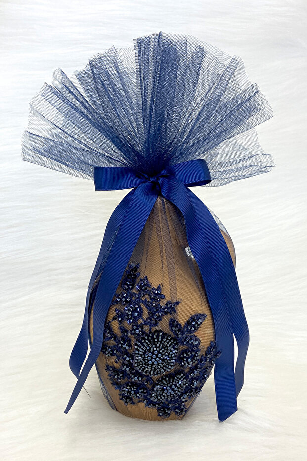 Vip Appliqued Navy Blue Test, Fancy Bride Henna Night Test, Wedding Henna Cube, Soil Test