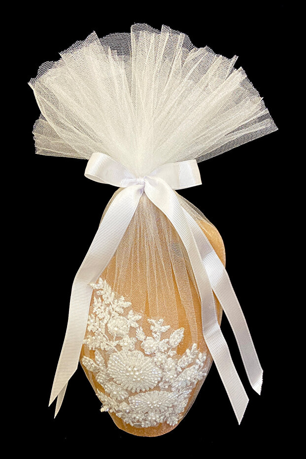 Vip White Test with Applique, Fancy Bridal Henna Night Test, Wedding Henna Cube, Soil Test
