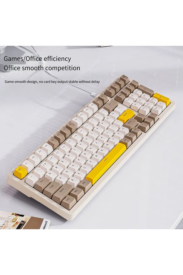 Ziyoulang K3 Max Klavye Red Switch Oyuncu Klavyesi Gaming Mekanik 100 Tuşlu Hotswapp Anti- Ghosting - 5