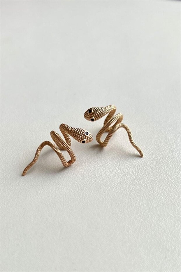 Snake Earcuff Çifti | Çelik - 1