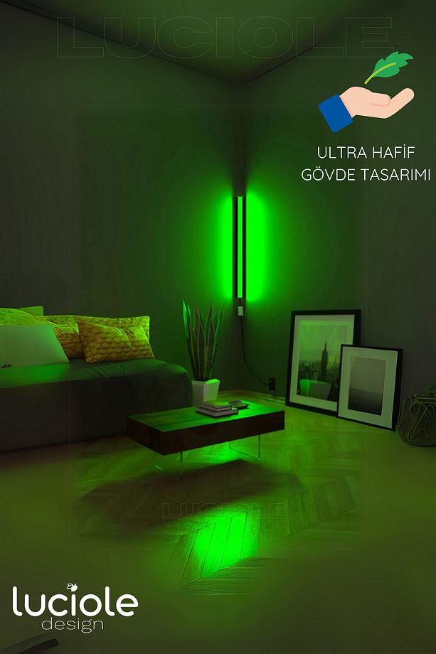 Led Lambader Renk Rgb4 Animasyon Uzaktan Kumandalı Yapışkanlı Duyellow - 5