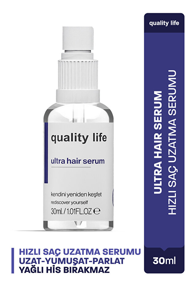 Quality Life QL Hızlı Saç Uzatma Serumu Ultra Hair Serum Uzatan Saç Bakım Yağları En Sprey Ürünler Uzatıcı İçin