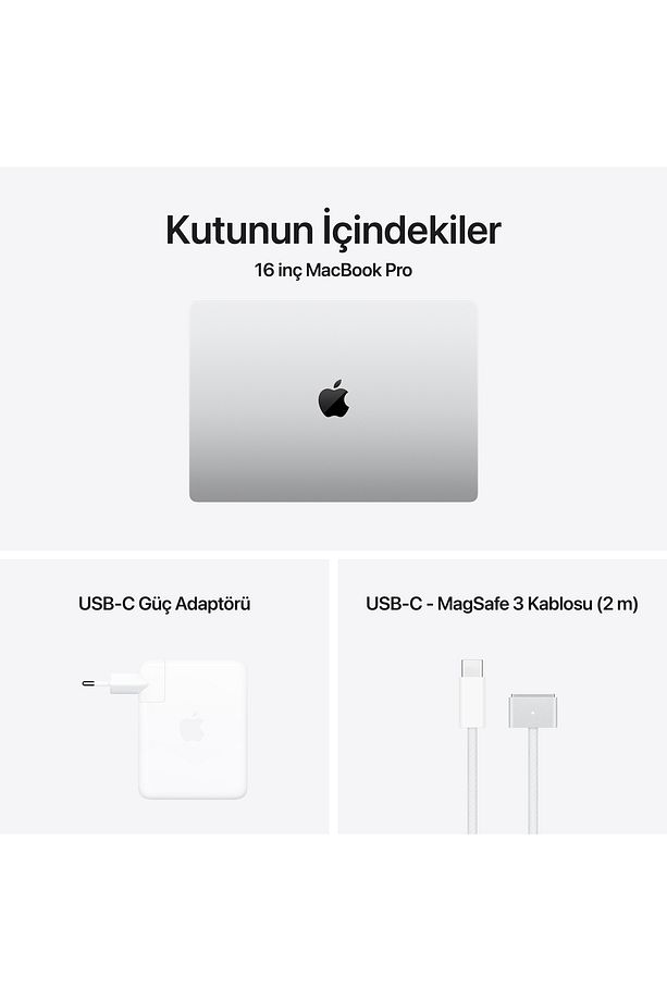 16" MacBook Pro: Apple M4 Max chip with 14‑core CPU and 32‑core GPU, 36GB, 1TB SSD - Gümüş - 8