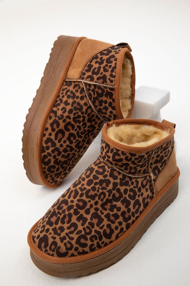 Taba Leopar Kadın Bot & Bootie 20026 - 5
