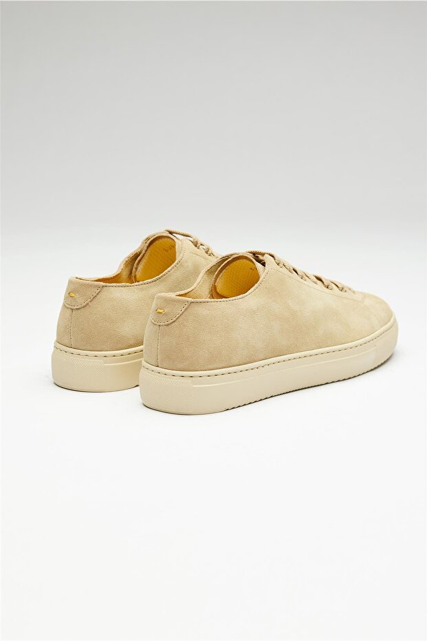 Bej Deri Sneaker - 6