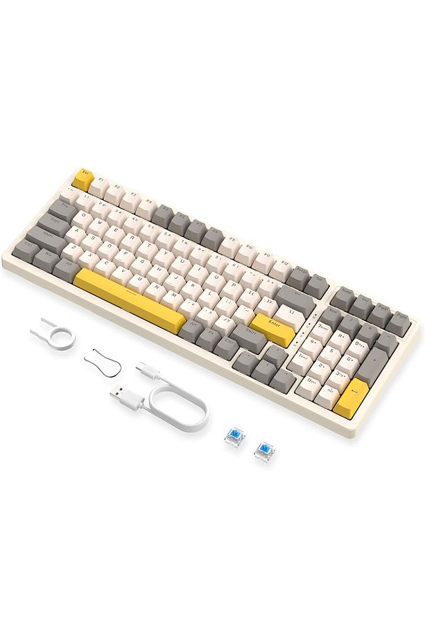 Ziyoulang K3 Max Klavye Red Switch Oyuncu Klavyesi Gaming Mekanik 100 Tuşlu Hotswapp Anti- Ghosting - 3
