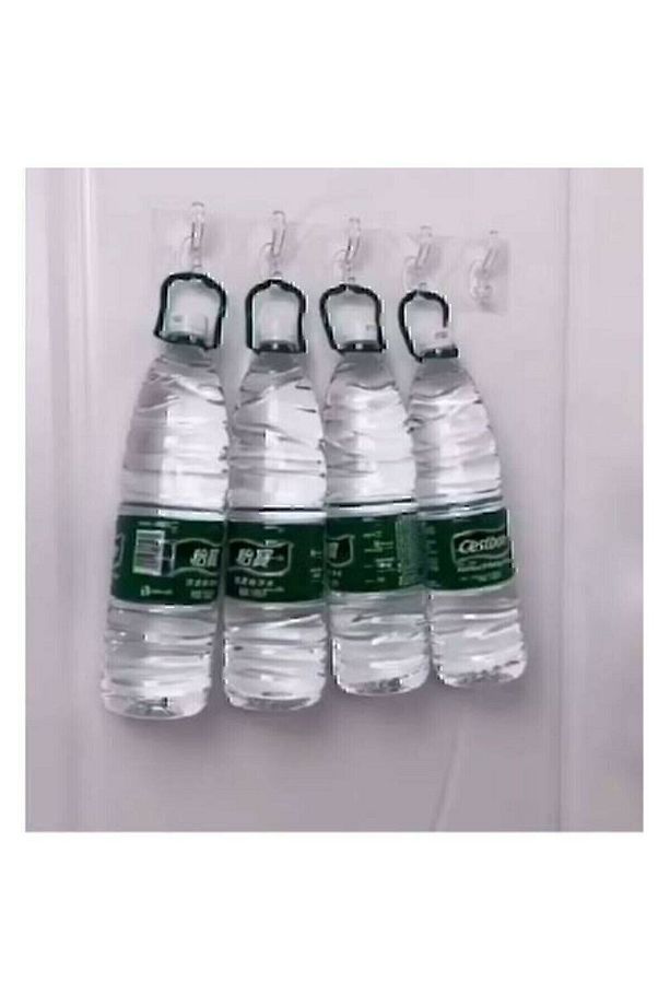 1 Adet Kendinden Yapışkanlı Güçlü Şeffaf 5li Askılık - Kapı Arkası Mutfak Duvar Banyo - 4