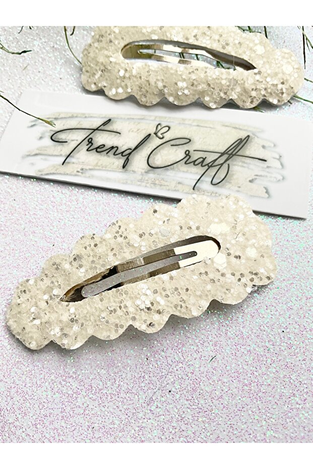2-Piece Snap Buckle with Glitter Shimmer