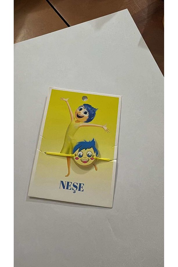 Ters Yüz Neşe, Öfke, Tiksinti, Kaygı, Üzüntü, Korku Karakteri Çocuk Bileklik Aksesuar Takı (1 Adet) - 2