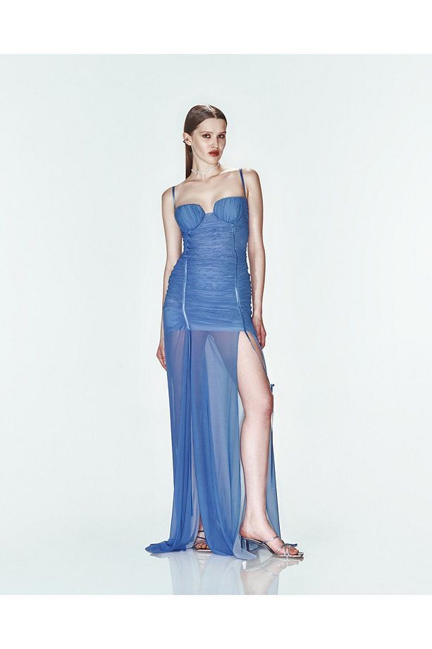 Rolling In Love Gown Uzun Tül Mezuniyet Elbisesi - 2