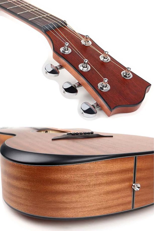 M450-eq-amp Profesyonel Masif Ağaç Amfili Elektro Akustik Gitar Seti Üst Segment - 3