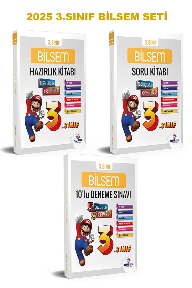 2025 3.sınıf Bilsem Hazırlık Seti 3 Kitap Konu Soru Deneme - 3
