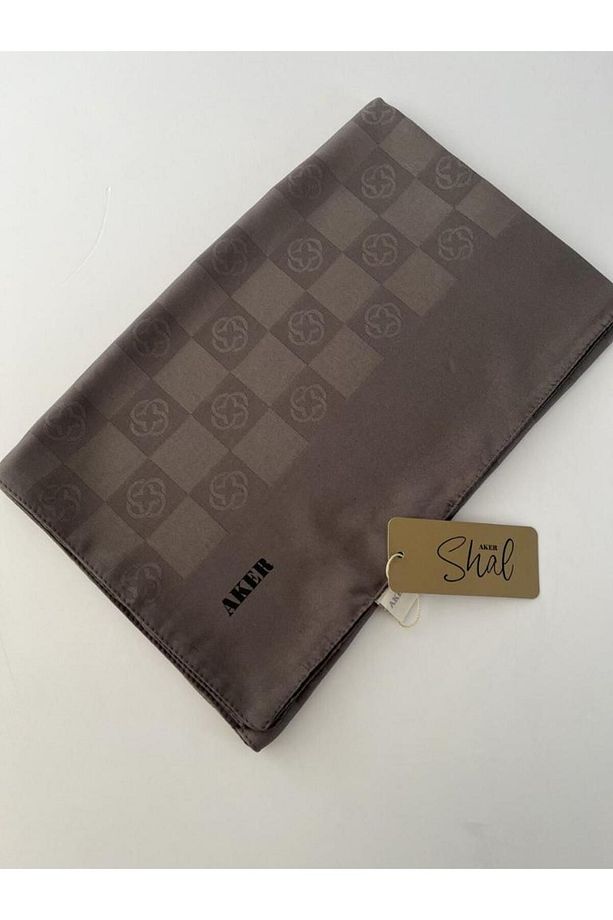 Antrasit Dama Monogram Şal - 5