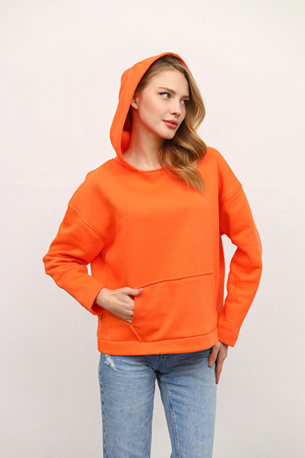 Oversize Kapüşonlu Sweatshirt
