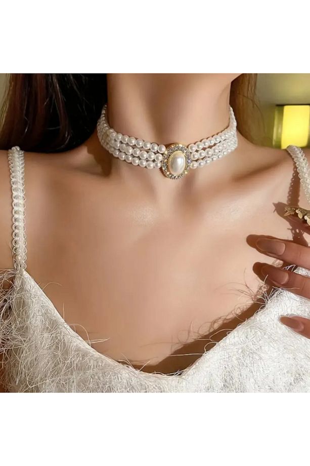 Inci Kolye Küpe 2'li Set - 6