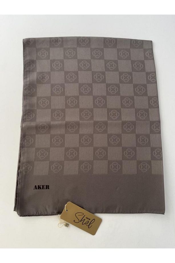 Antrasit Dama Monogram Şal - 6