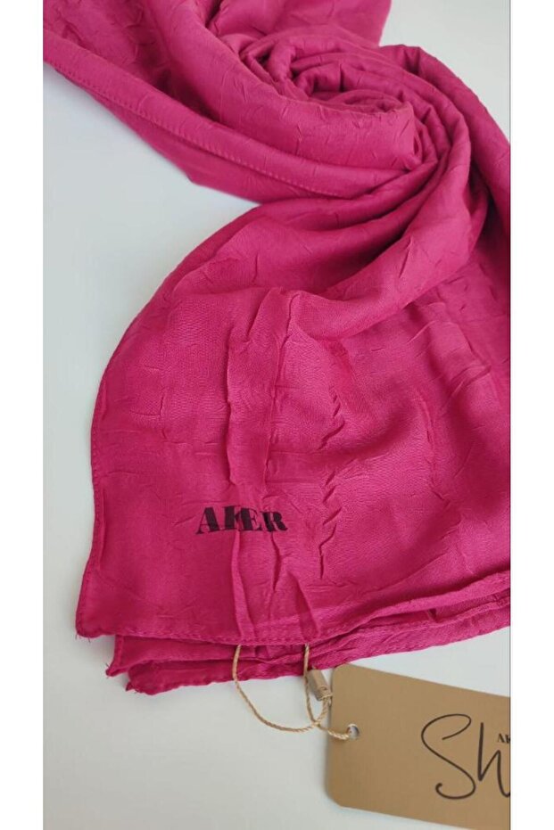 Fuşya Bambu Kraş Şal - 3