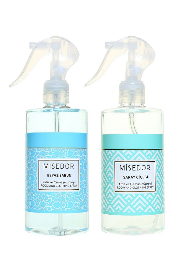 2 Li Set Beyaz Sabun Ve Saray Çiçeği Oda Kokusu Ve Çamaşır Spreyi 330 ml - 1