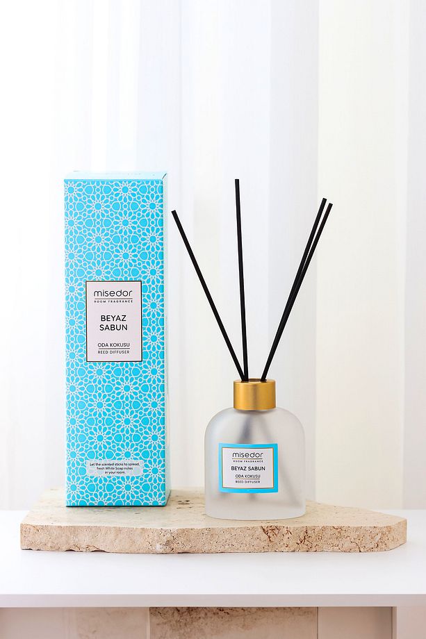 2 Li Set Beyaz Sabun Çubuklu Oda Kokusu 120 ml & Oda Spreyi 330 ml - 3