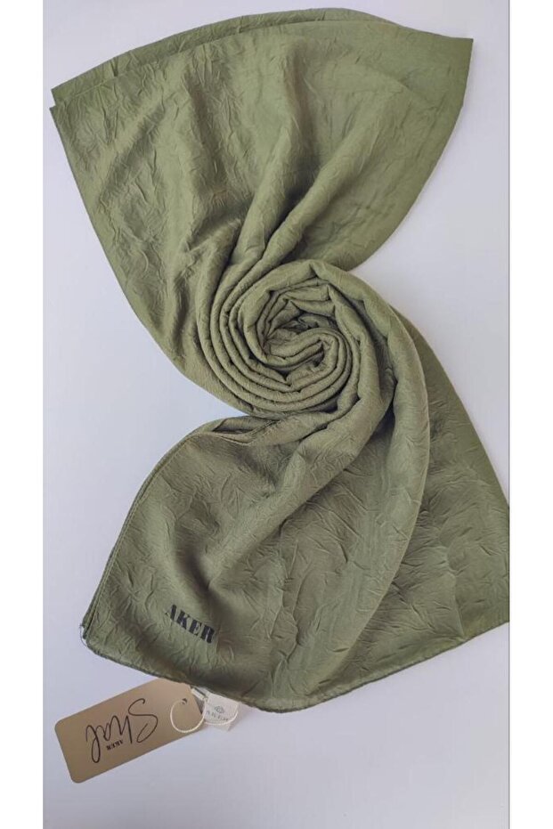 Haki Bambu Kraş Şal - 1