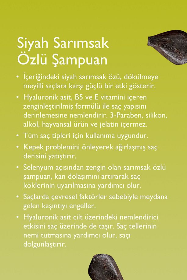 Siyah Sarımsak Özlü Şampuan 400 Ml - 3