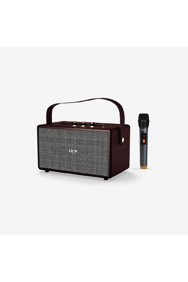 M402 Retro Taşınabilir Mikrofonlu Bluetooth Radyo Hoparlör - 1
