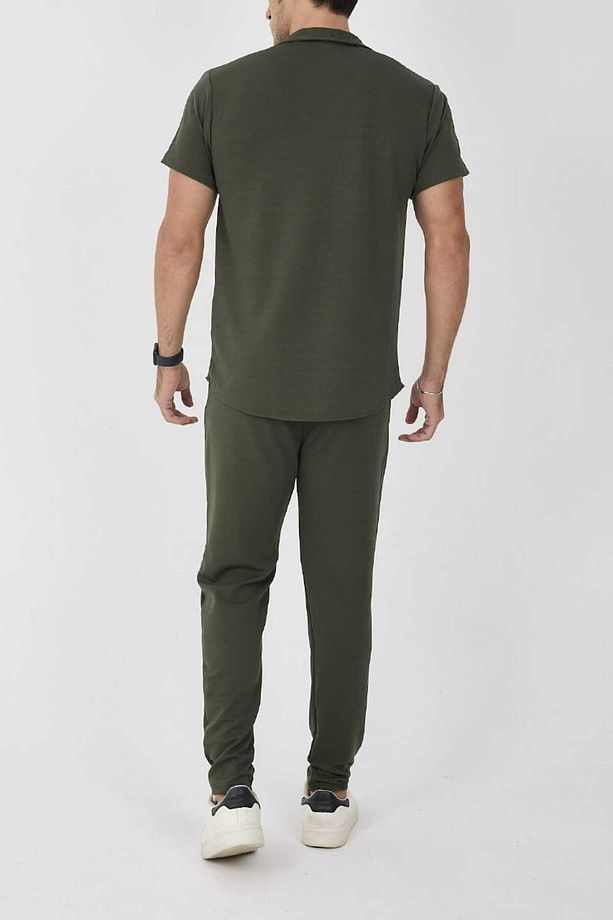 Slim Fit Alt-Üst Krep Kumaş Erkek Takımı - 3
