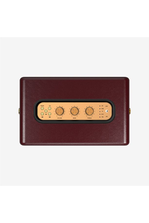 M407 Premium Çift Mikrofonlu 50W Retro Bluetooth Radyo Hoparlör - 2