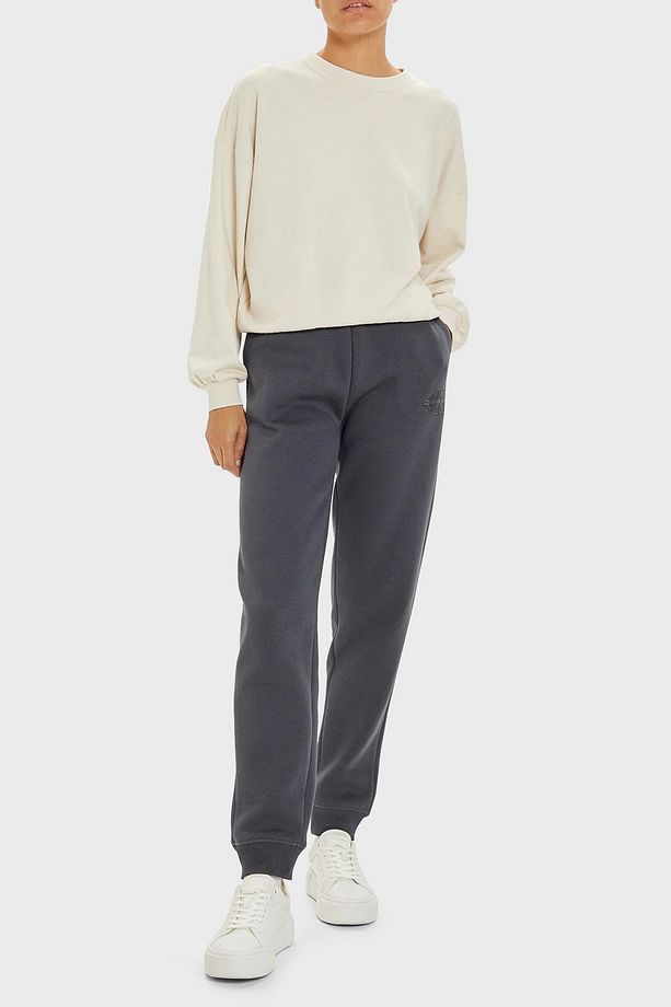 Pamuklu Relaxed Fit Yüksek Bel Lastikli Paça Jogger Pantolon J20J223590BAN  PANTOL - 2