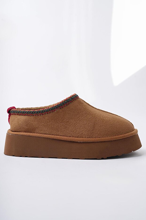 Ling Guaranteed Thick Sole Furry Round Toe Women's Slippers