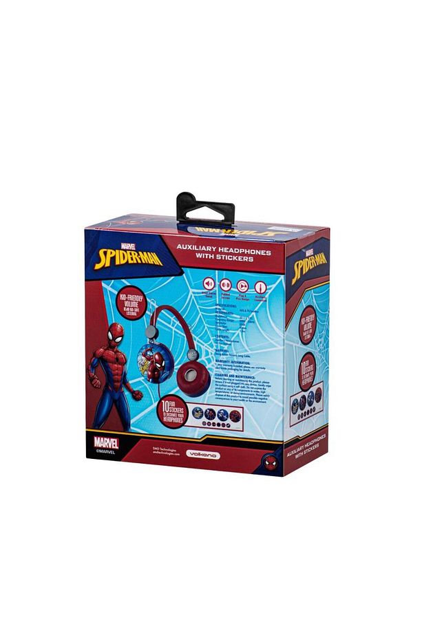 Marvel Spıderman  Kablolu Kulaklık Çocuk Kulaklığı Lisanslı Hediye Stıckerlı MV-10903-SM - 2