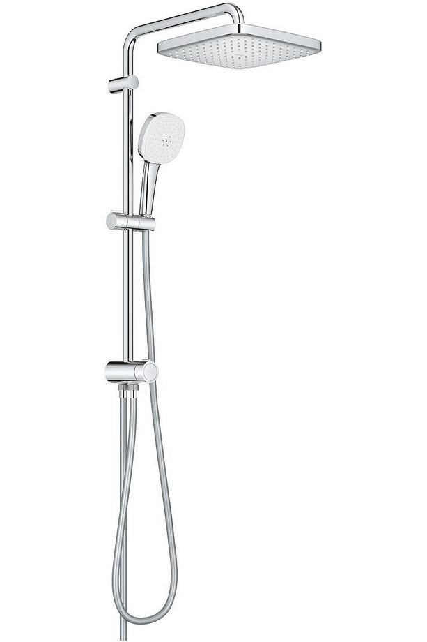 Tempesta System 250 Cube Kare Duş Başlıklı Duvara Monte Duş Sistemi - 26976001 - 8