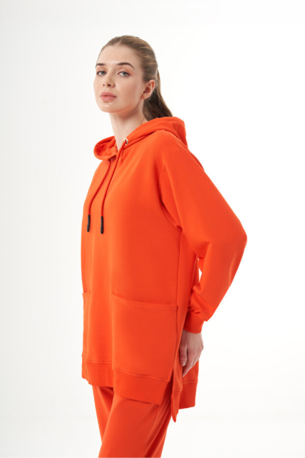 Torba Cepli Nar Çiçeği Sweatshirt - 1