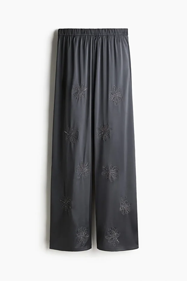 İşlemeli Pantolon - 3