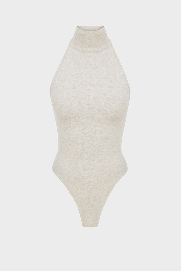 Lina Bodysuit - Bej Melanj - 1