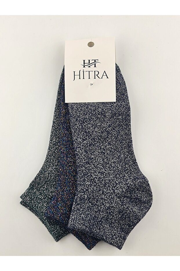 3'lü simli patik çorap - 4