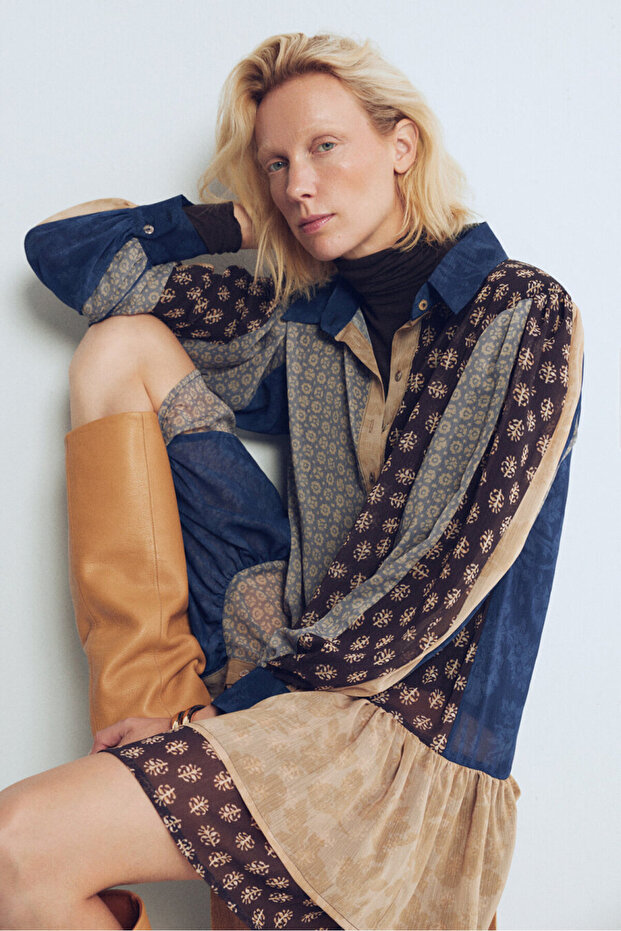 Nova Mini Şifon Elbise - 6