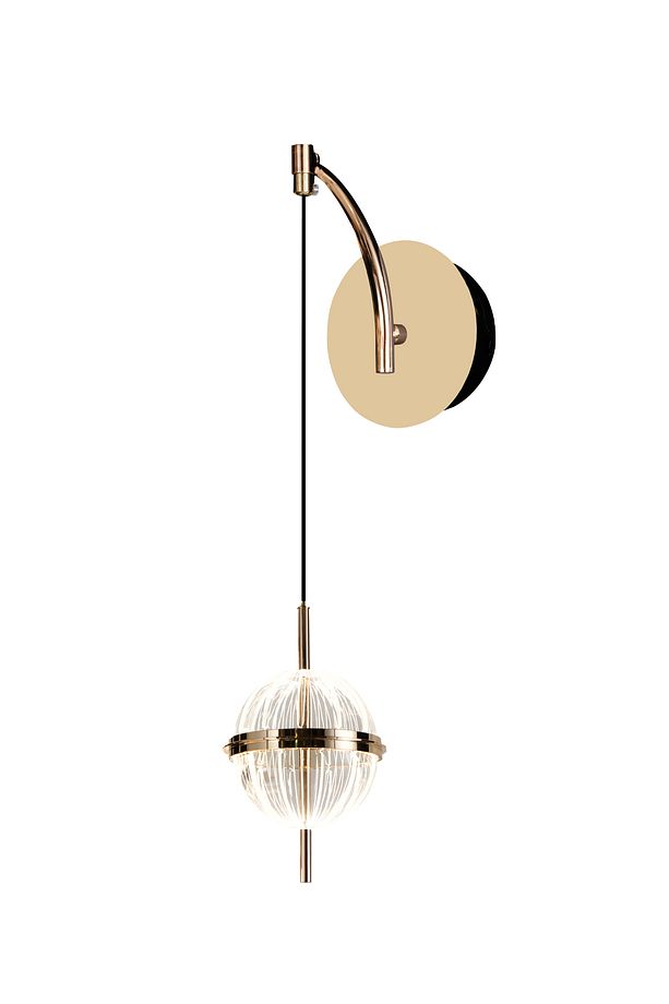 Loret 12 Watt Kristalli Gold Modern Yatak Başı Salon Led Aplik - 2