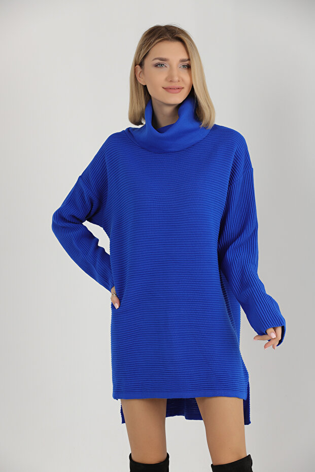 Şal Yaka Triko Elbise - 5