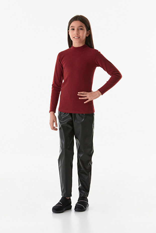 Basic Dik Yaka Kız Çocuk Body - 3