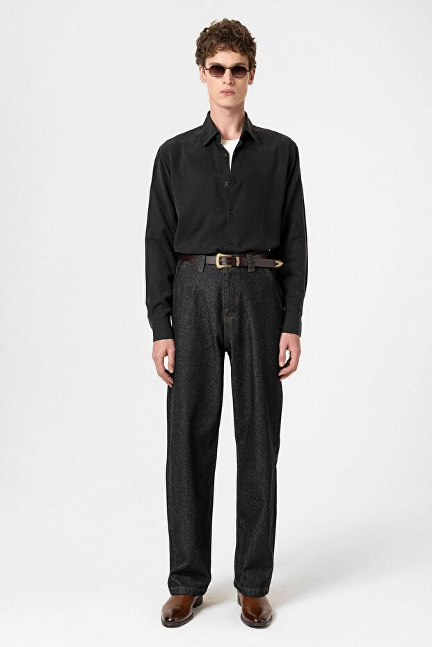 Kahve Basic Erkek Deri Kemer - 3