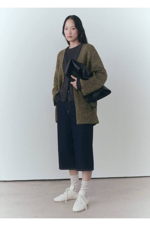 Oversize Triko Hırka - 2