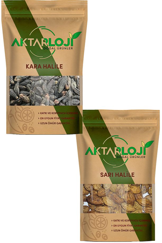 Tane Halile Seti 100 Gr Tane Sarı Halile + 100 Gr Tane Kara Halile - 1